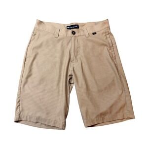 TravisMathew Mens Khaki Striped Golf Shorts Tan Size 30 Performance Stretch